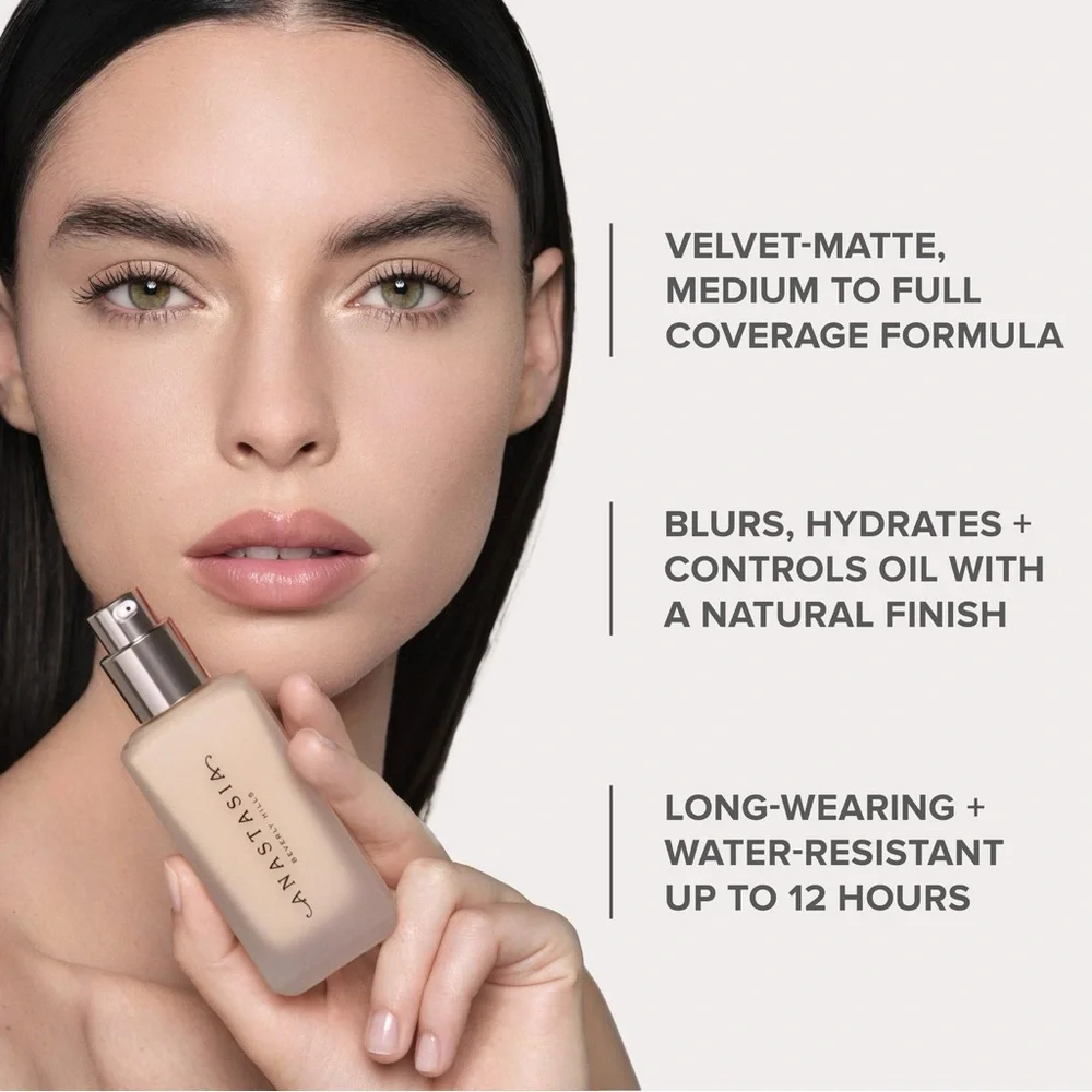 Anastasia Beverly Hills Impeccable Blurring Matte Foundation “2.5 W” NIB